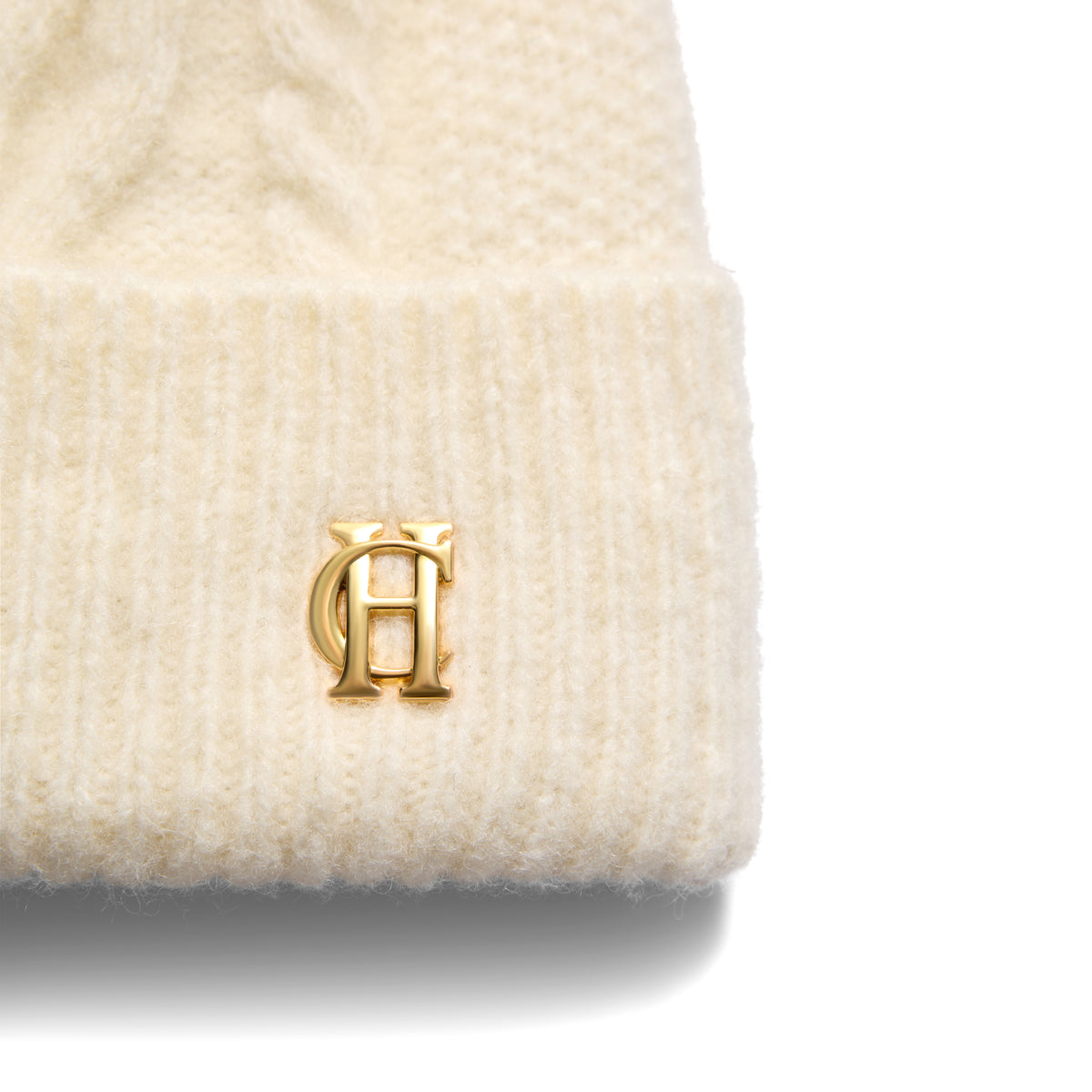 Holland Cooper Women's Sloane Cable Bobble Hat