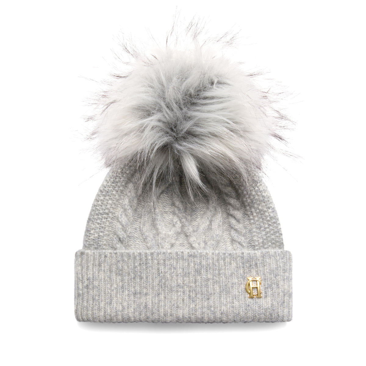 Holland Cooper Women's Sloane Cable Bobble Hat