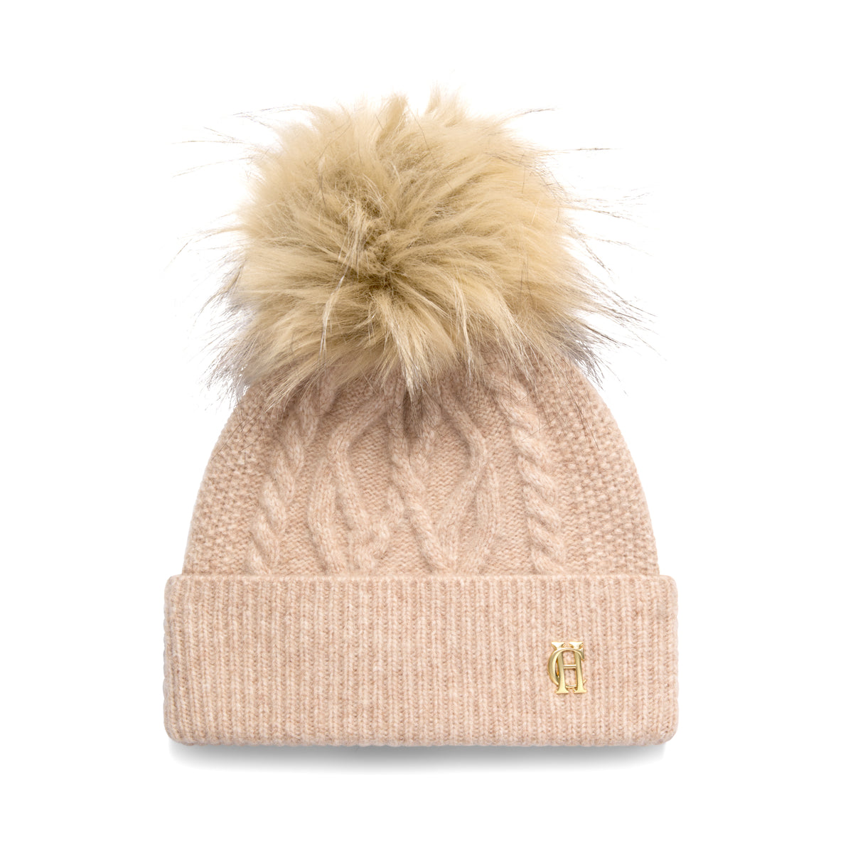 Holland Cooper Women's Sloane Cable Bobble Hat