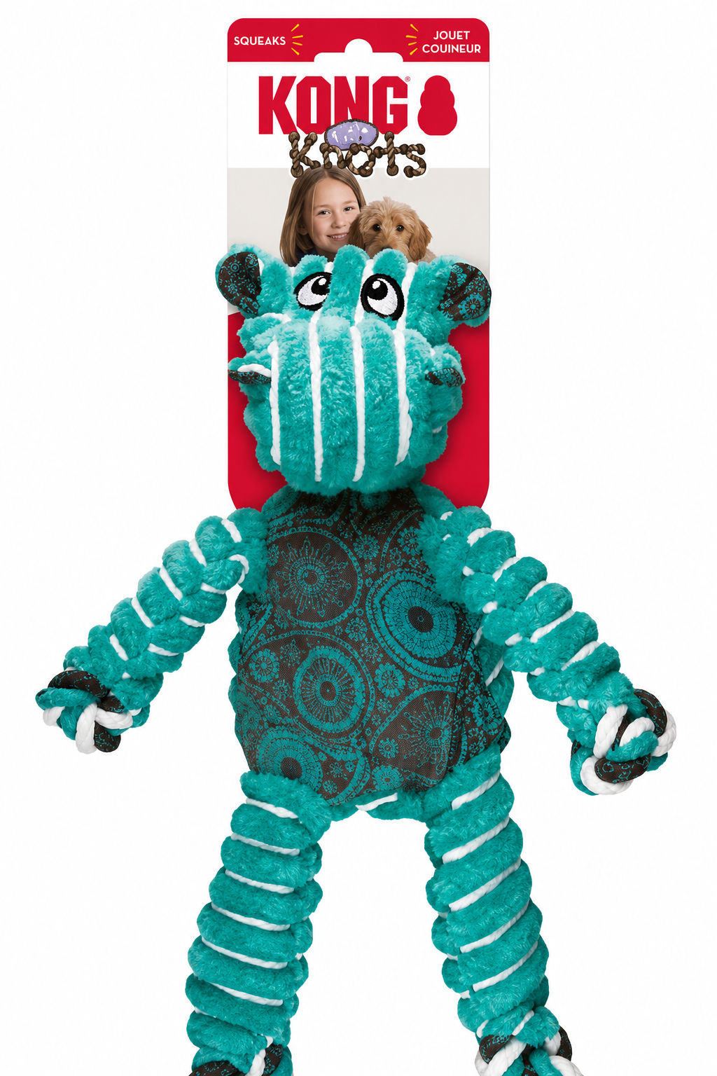 Kong Floppy Knots - Hippo