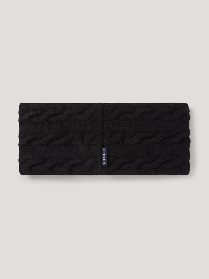 Back view of Tommy Hilfiger Women's Maggie Rhinestone Headband in Black