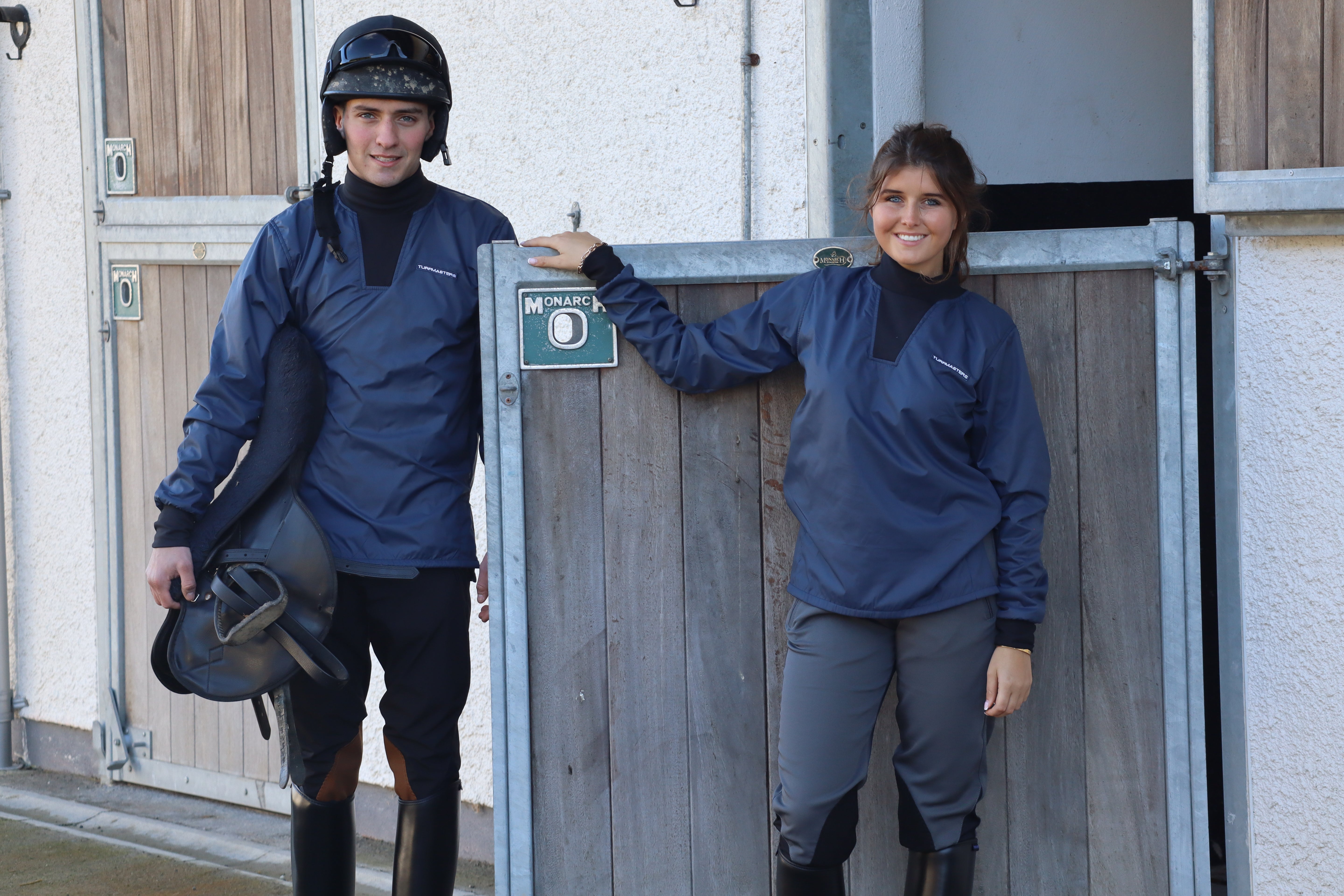Turfmasters Waterproof Exercise Breeches Navy Black