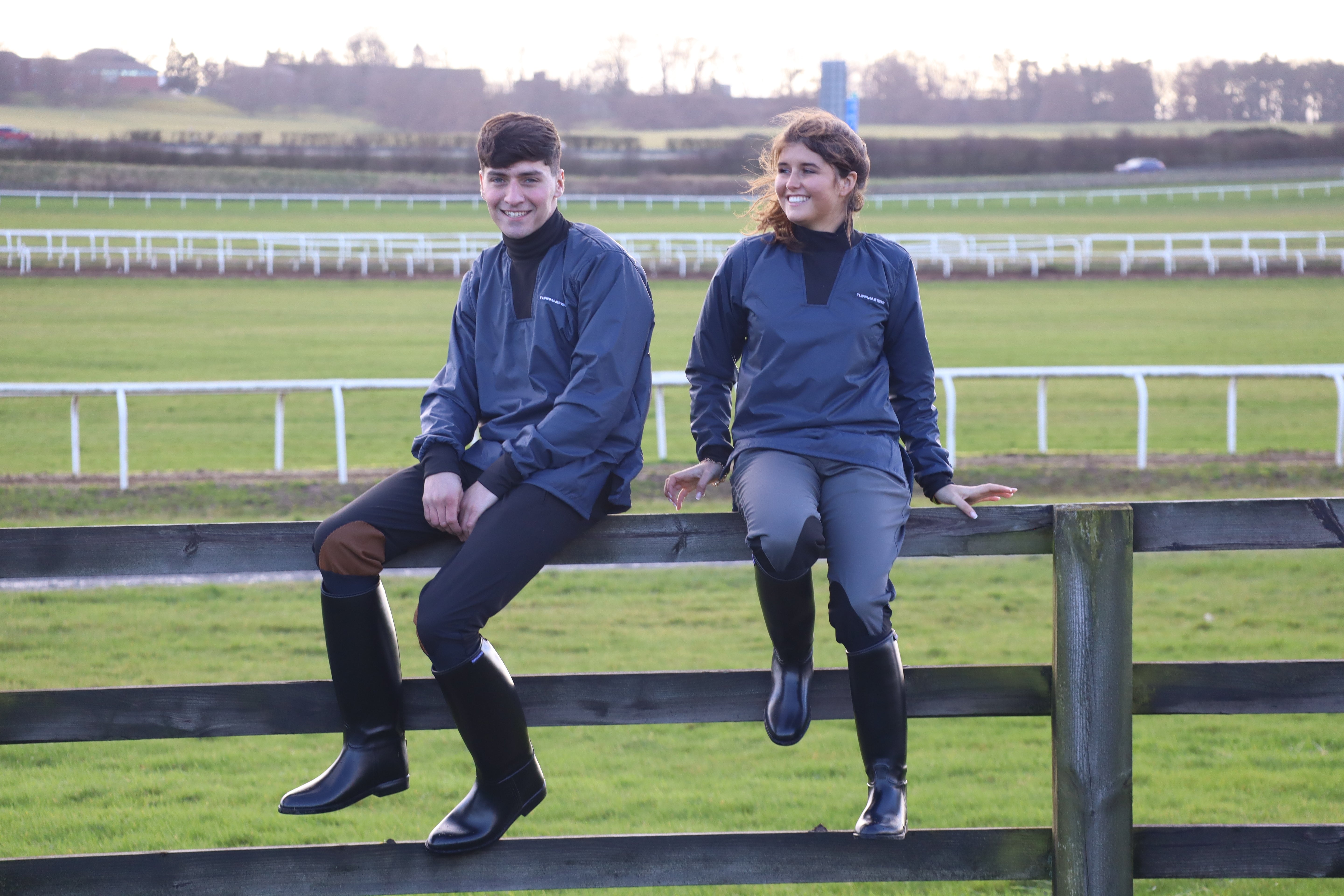 Turfmasters Exercise Jockey Breeches Navy Black