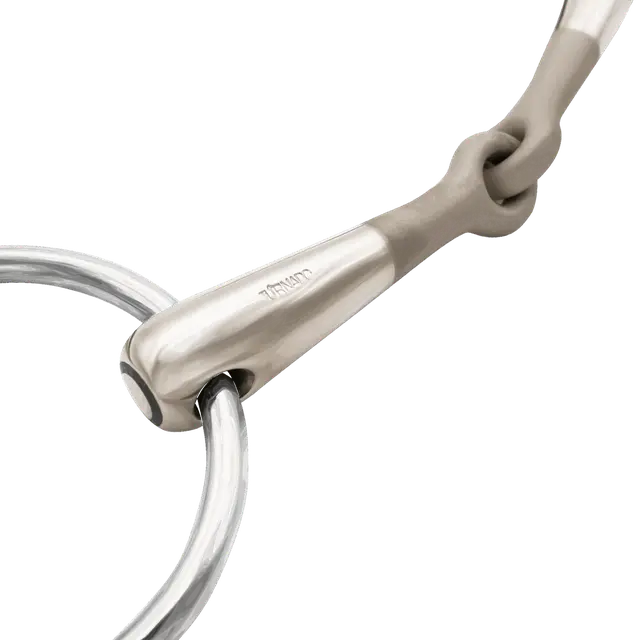 Turnado Loose Ring Snaffle 16mm Single Joined Sensogan with 70mm S/Steel Ring