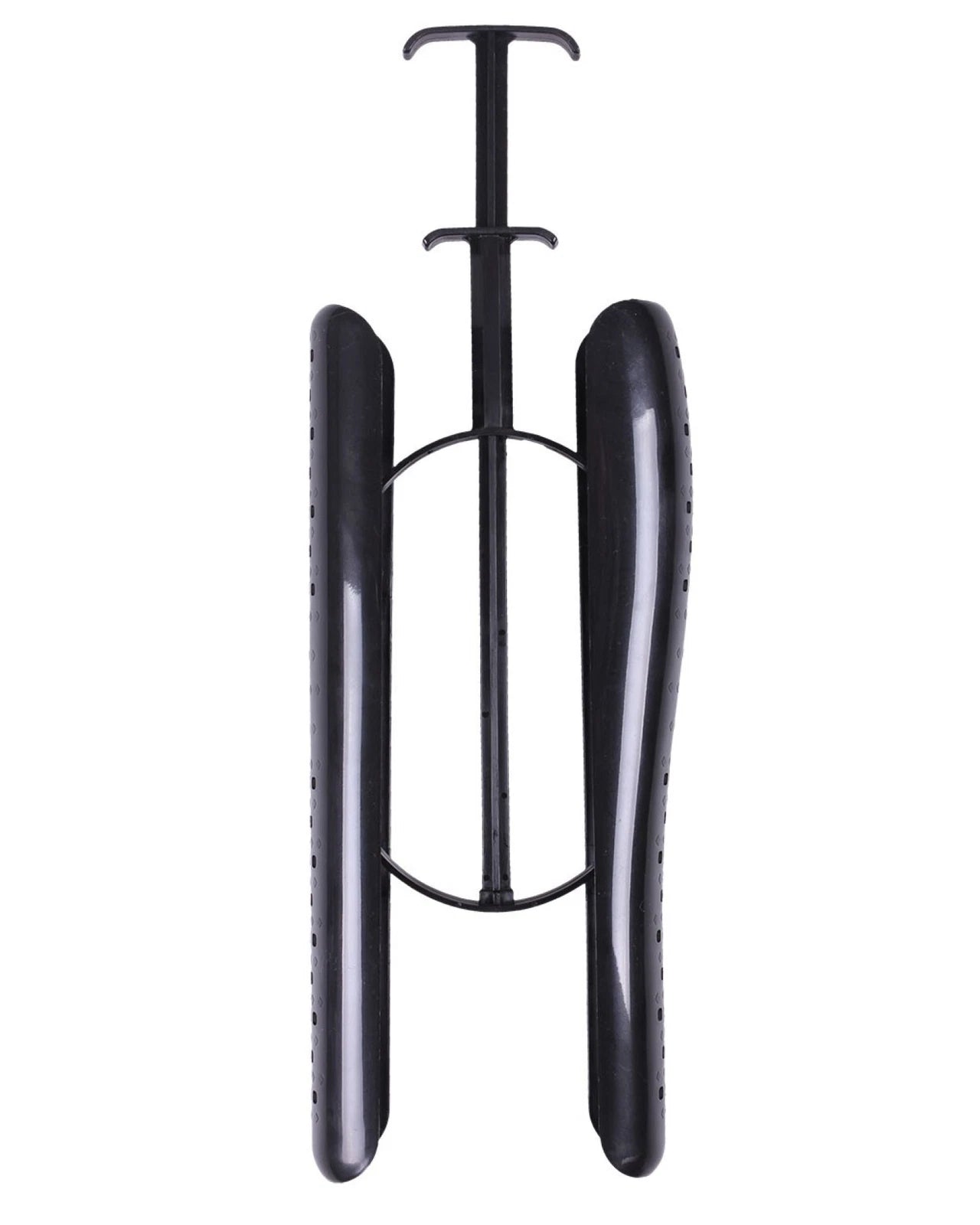 QHP plastic Boot Shapers in black.