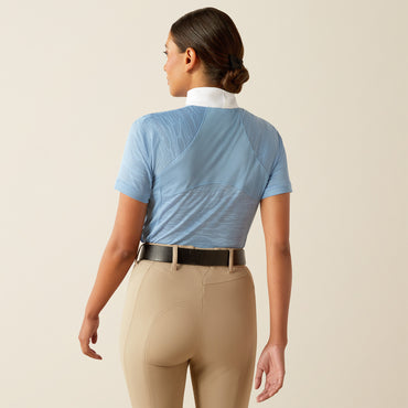 Ariat Women's Aptos Vent 2.0 Short Sleeve Show Shirt - Blissful Blue