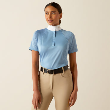 Ariat Women's Aptos Vent 2.0 Short Sleeve Show Shirt - Blissful Blue