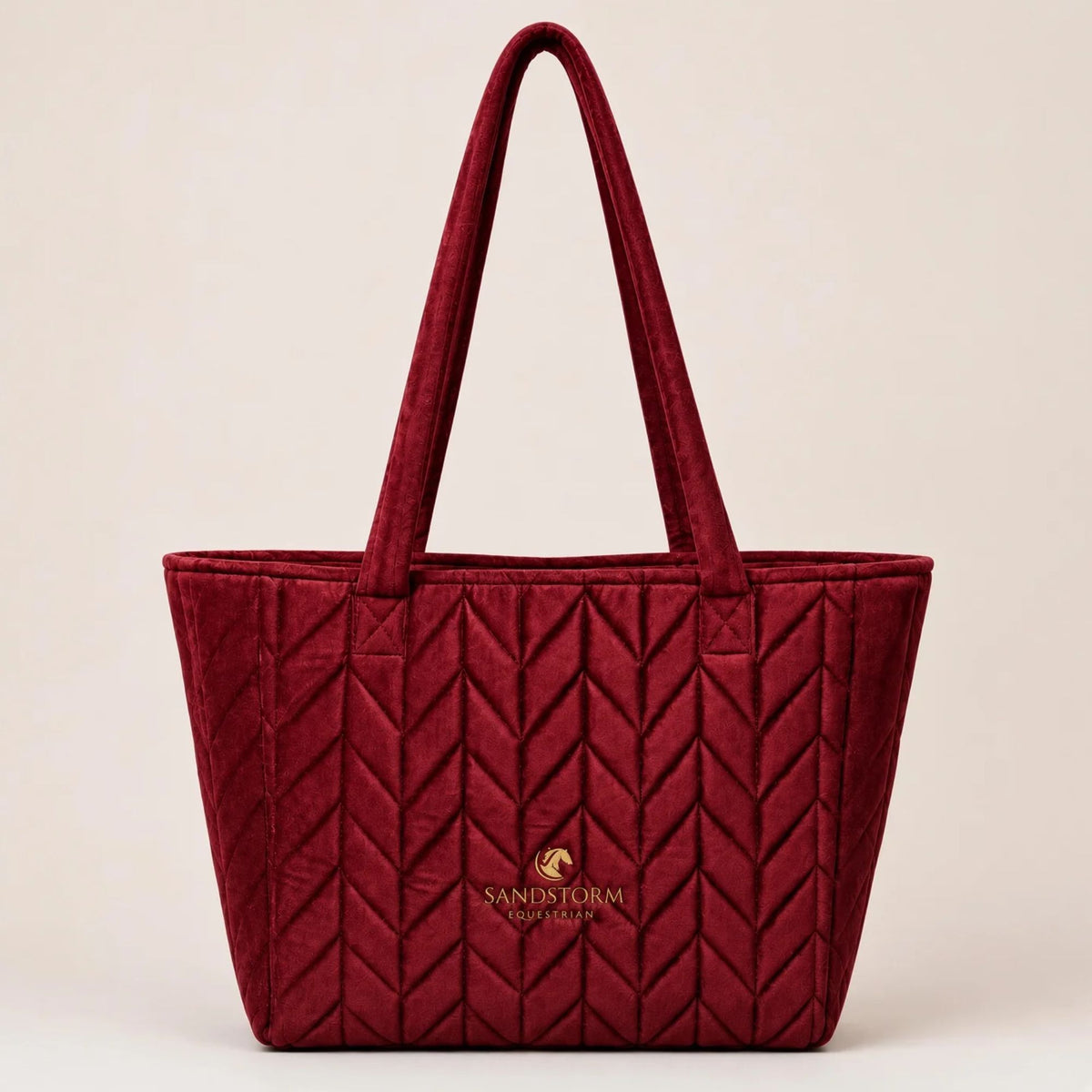 Sandstorm Equestrian Velvet Tote Bag