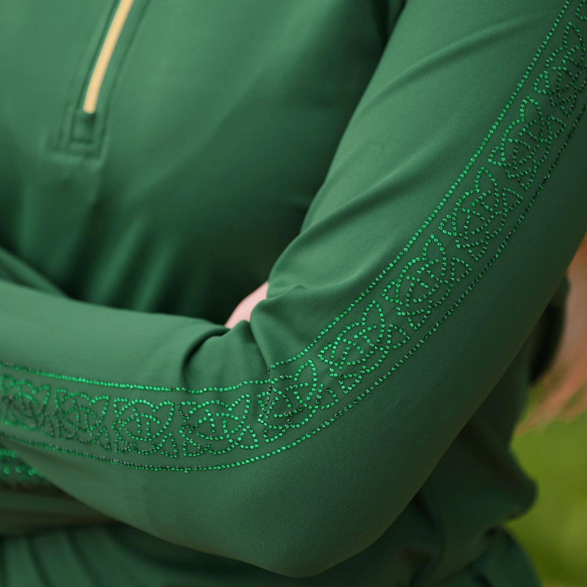 Sandstorm Equestrian Women's Lonraí Performance Sport Base Layer - Emerald