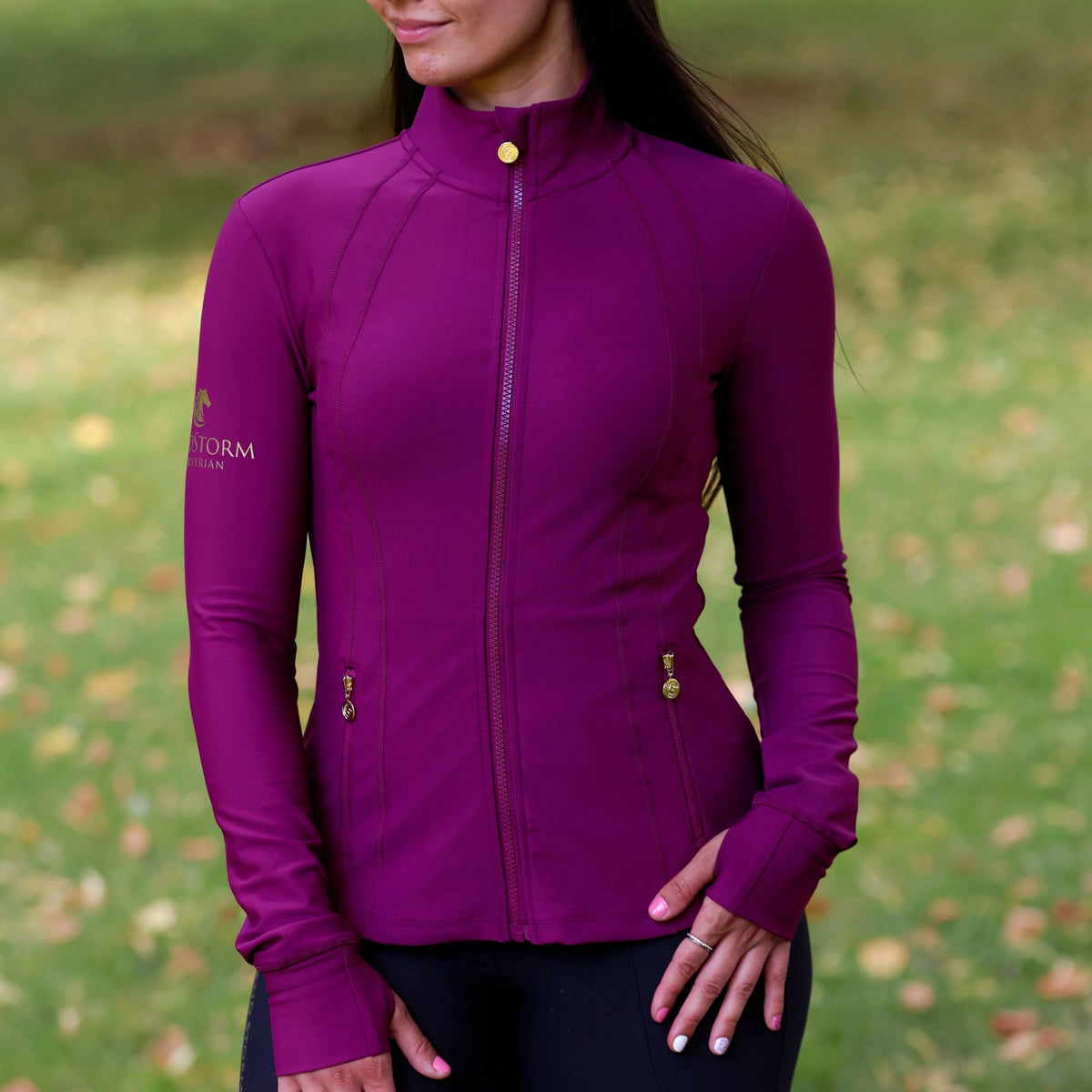 Sandstorm Equestrian Women's Sculpt Training Jacket - Plum