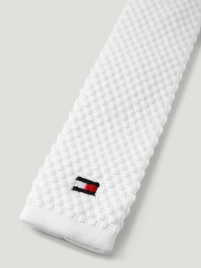 Tommy Hilfiger Adam Knit Tie with Zip - Optic White