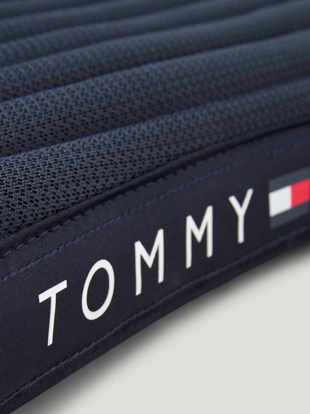 Closeup detail of Tommy Hilfiger Barney Mesh Dressage Saddle Pad - Desert Sky