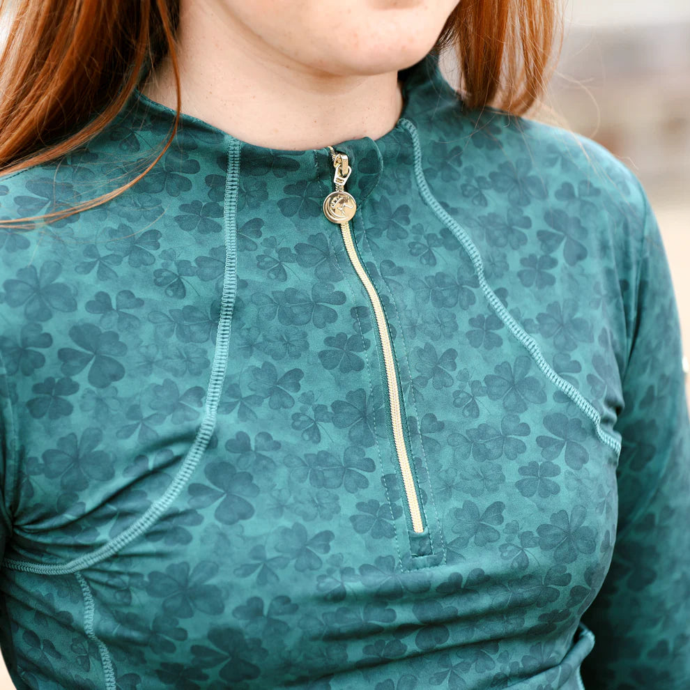 Sandstorm Equestrian Women's Performance Base Layer - Vintage Rose Print
