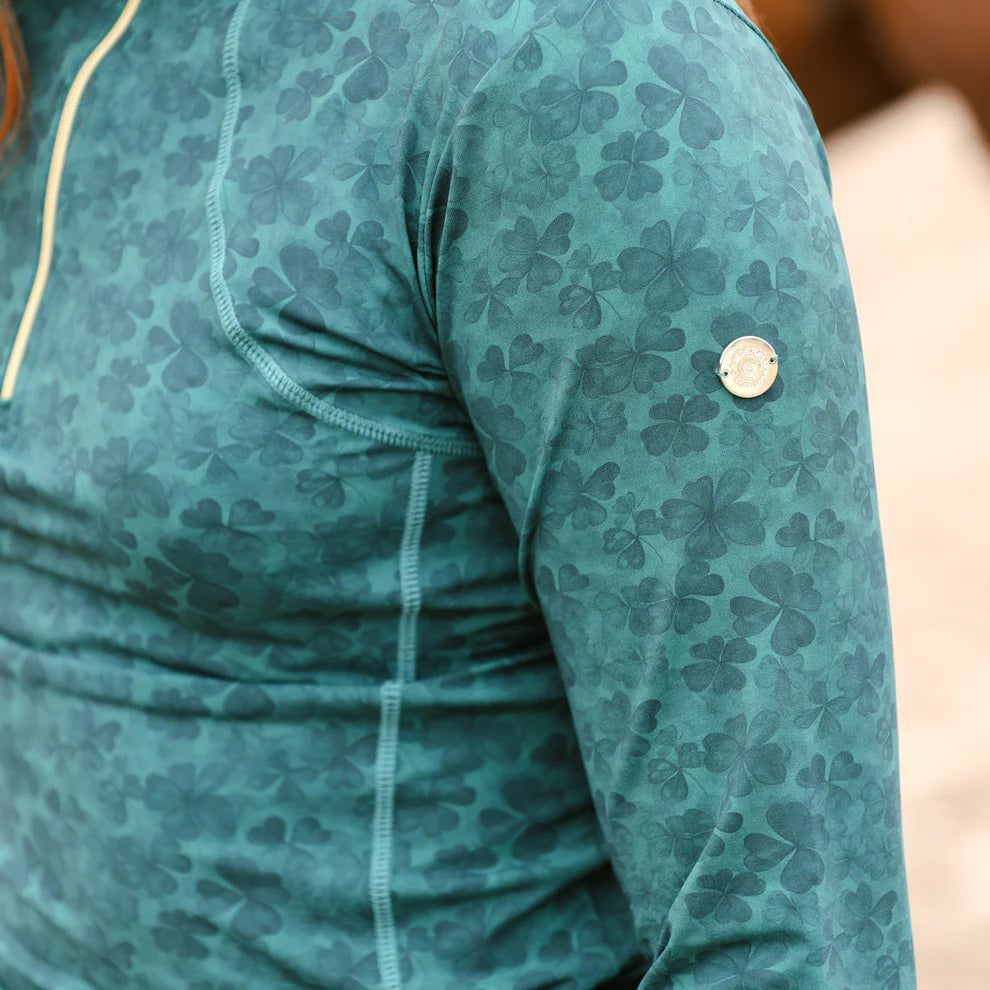 Sandstorm Equestrian Women's Performance Base Layer - Vintage Rose Print