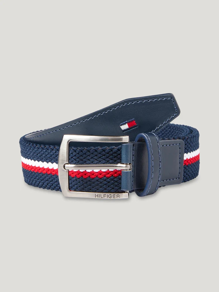 Tommy Hilfiger Anchor Elastic Belt in Desert Sky