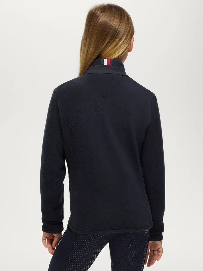 Back view of Tommy Hilfiger Kids' Elmonte Fleece Jacket - Desert Sky