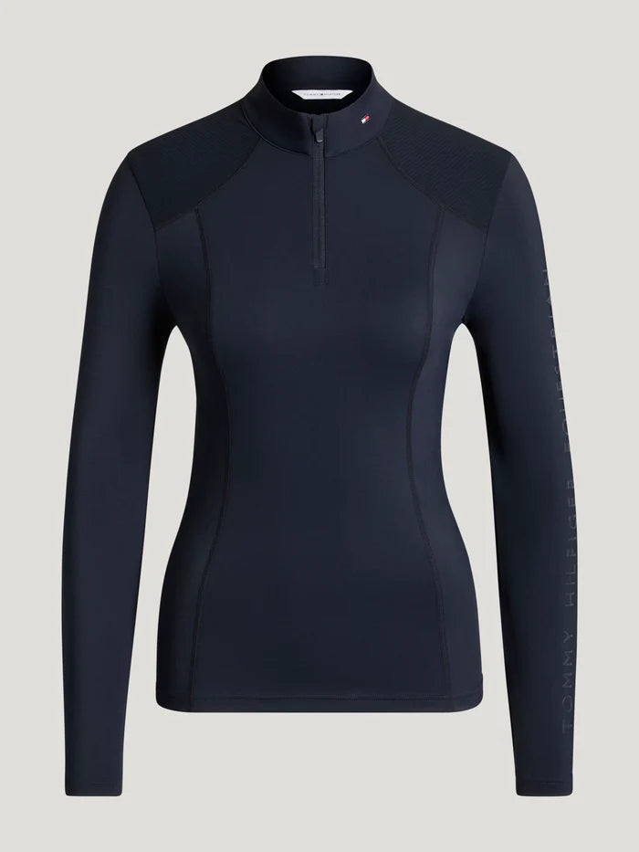 Tommy Hilfiger Women's Echo Quarter-Zip Base Layer - Desert Sky