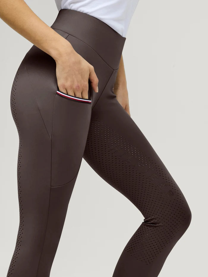 Tommy Hilfiger Women's Elmira All-Year Full-Grip Leggings - Cacao
