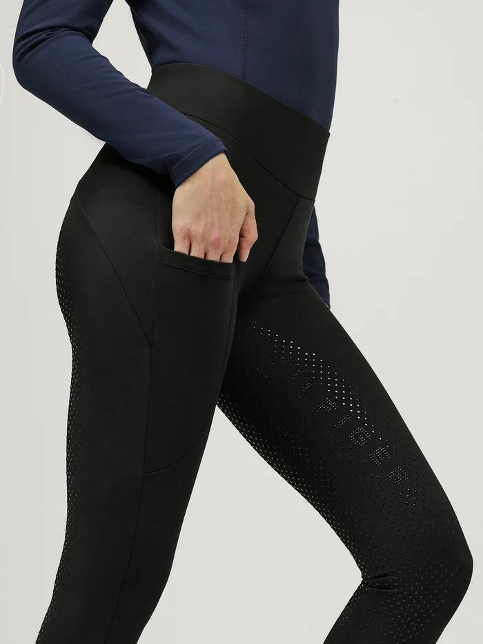 Tommy Hilfiger Women's Elmira Winter Rhinestone Full-Grip Leggings - Black
