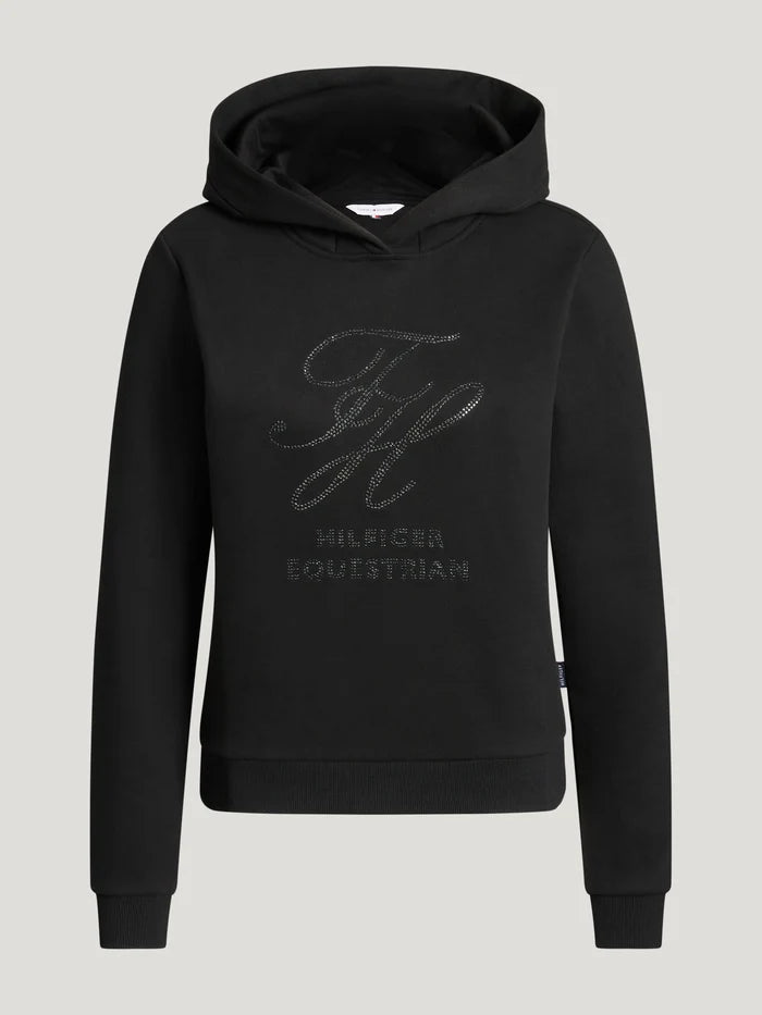 Tommy Hilfiger Women's Estelle Rhinestone Hoodie - Black