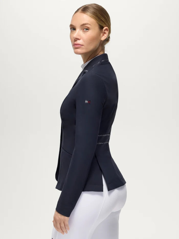 Side view of Tommy Hilfiger Lima Airbag Compatible Show Jacket in Desert Sky