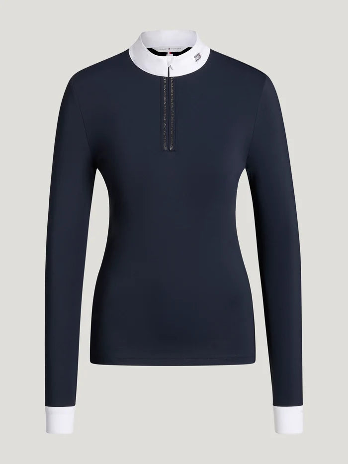 Tommy Hilfiger Women's Monica Rhinestone Show Shirt in Desert Sky