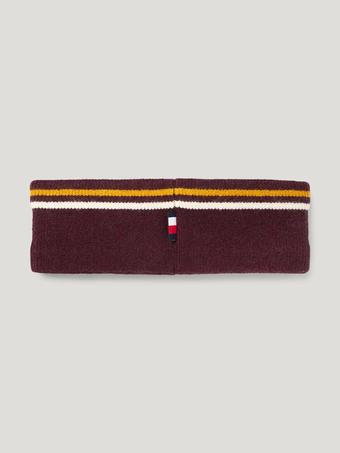 Back view of Tommy Hilfiger Women's Monroe Headband in Burgundy