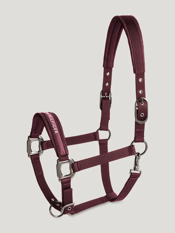 Tommy Hilfiger Yale Shine Set Halter Rope in Burgundy