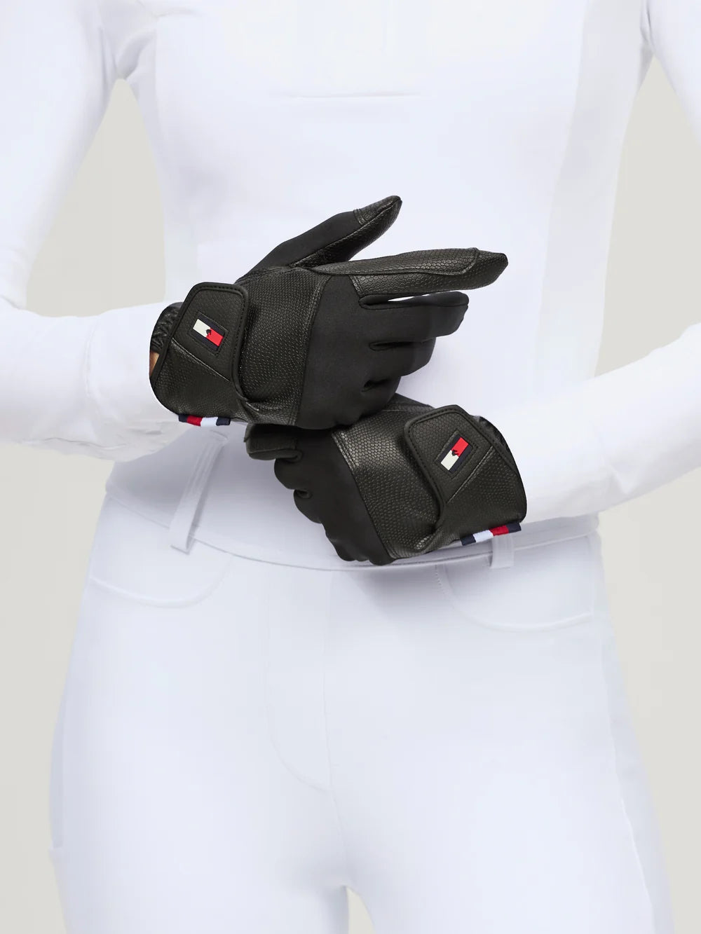 Tommy Hilfiger Bryce Winter Riding Gloves in Black