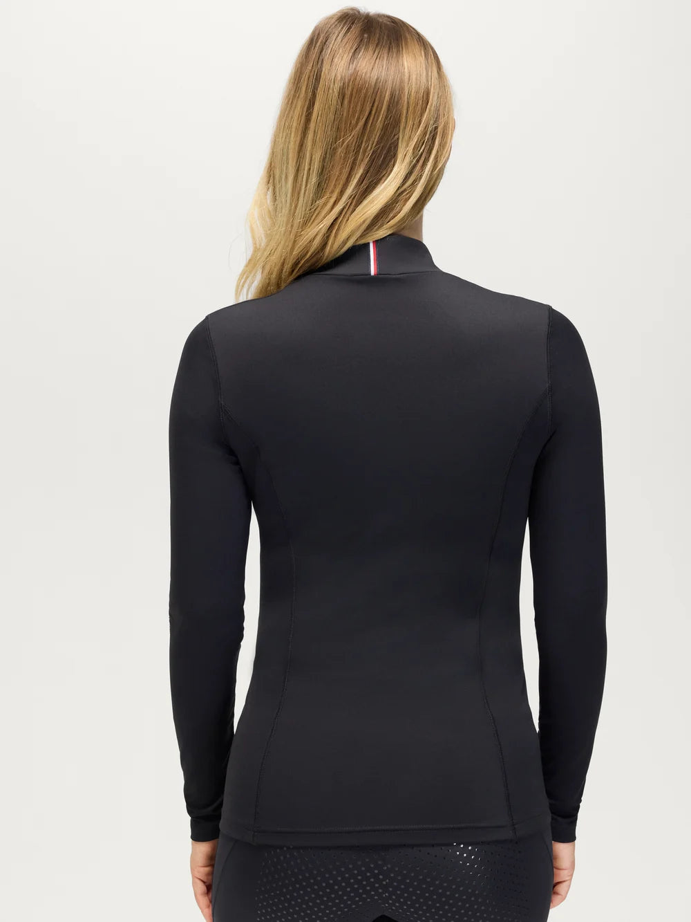Back view of TH Women's Amelie Rhinestone High-Neck Base Layer