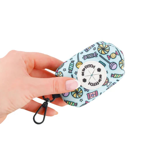 Oh So Fetch Poop Bag Holder - Blue Plaid