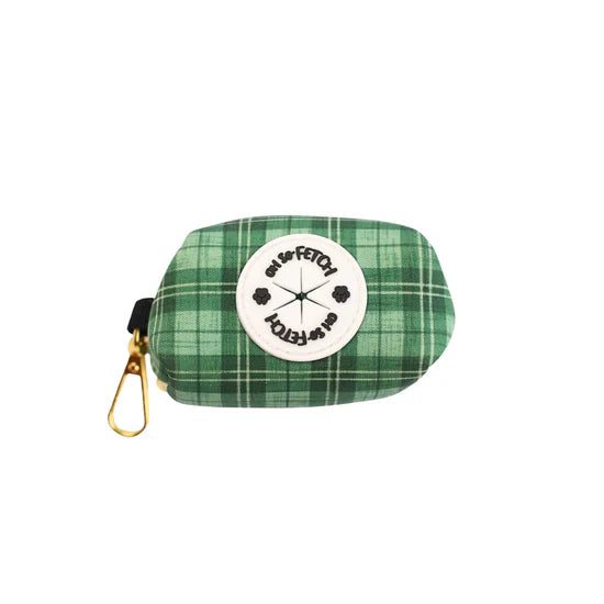 Oh So Fetch Poop Bag Holder - Blue Plaid