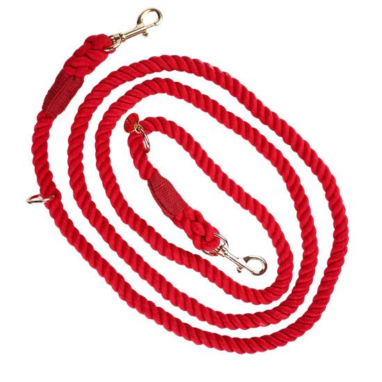 Oh So Fetch Rope Hands-Free Lead - Red