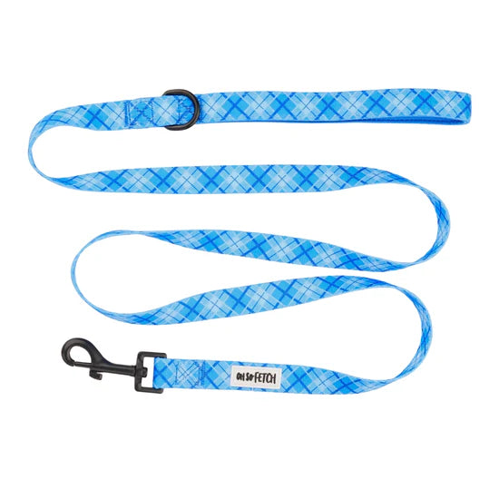 Oh So Fetch Pet Lead - Blue Plaid