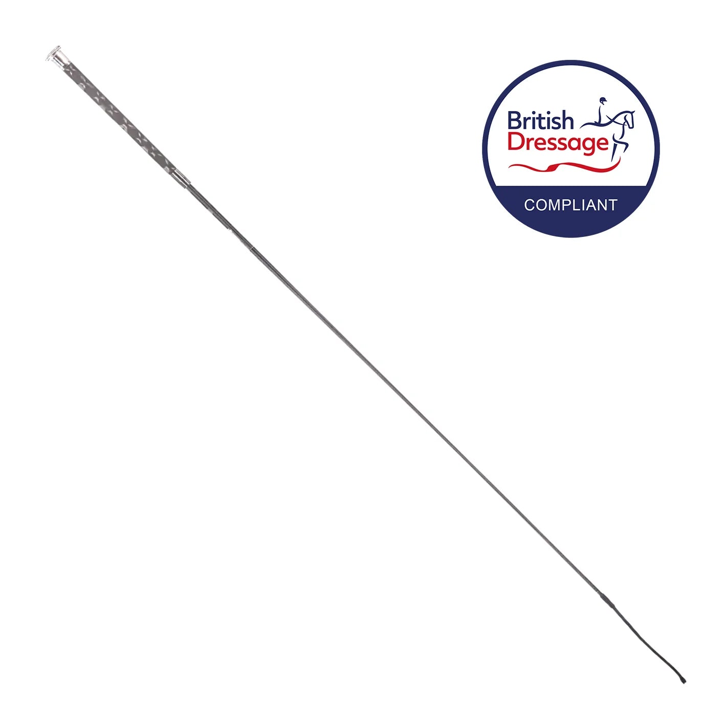 CD X-Grip Dressage Whip Black