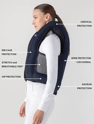 Equiline Unisex Air Vest - Navy