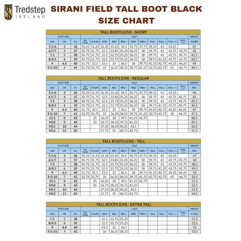 Tredstep Sirani Field Tall Boots Black