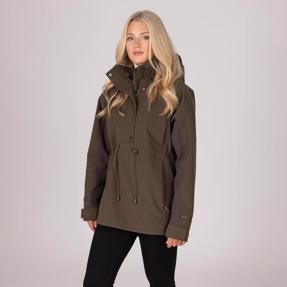 Aubrion Unisex Heritage Quarter Zip Jacket Dark Olive