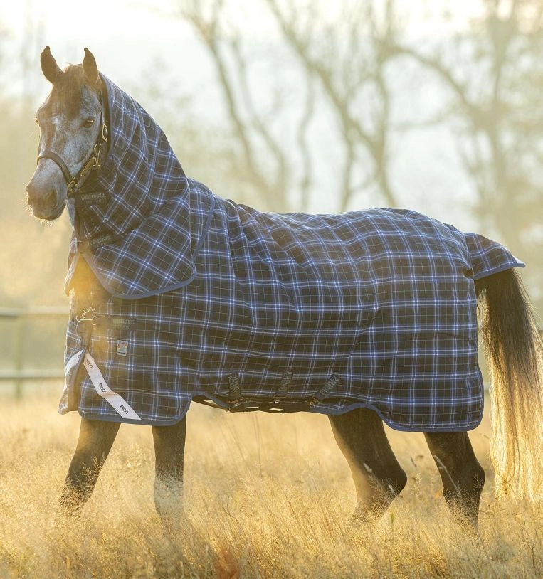 Horseware Rhino Plus Heavy Vari-Layer Turnout Rug - 450g - Navy Grey Blue