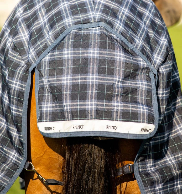 Horseware Rhino Plus Heavy Vari-Layer Turnout Rug - 450g - Navy Grey Blue