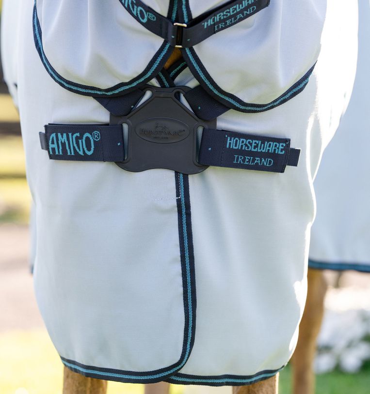 Amigo Ripstop Pony Hoody Azure Blue/Navy & Blue