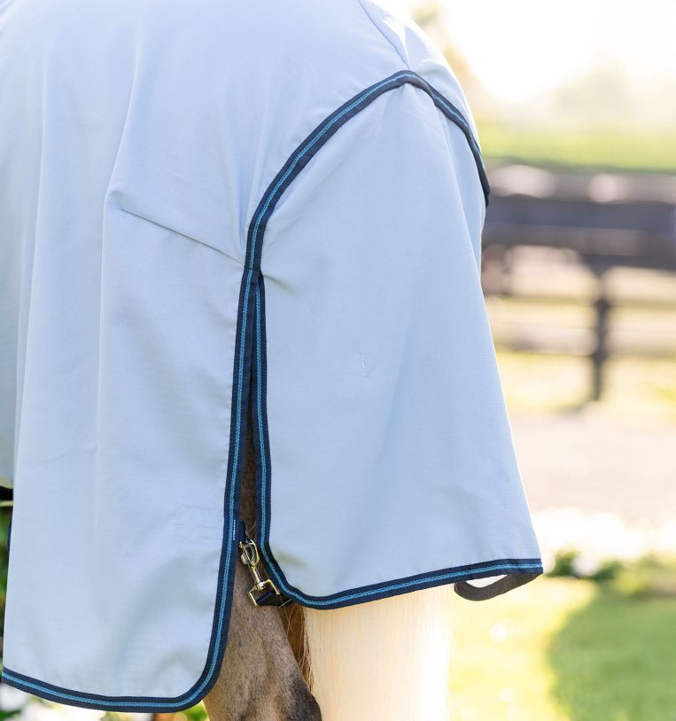 Amigo Ripstop Pony Hoody Azure Blue/Navy & Blue