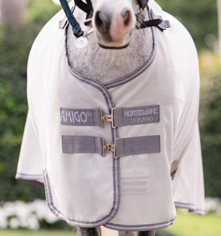 Amigo Bug Rug Plus Pony Silver/Titanium Grey & Silver