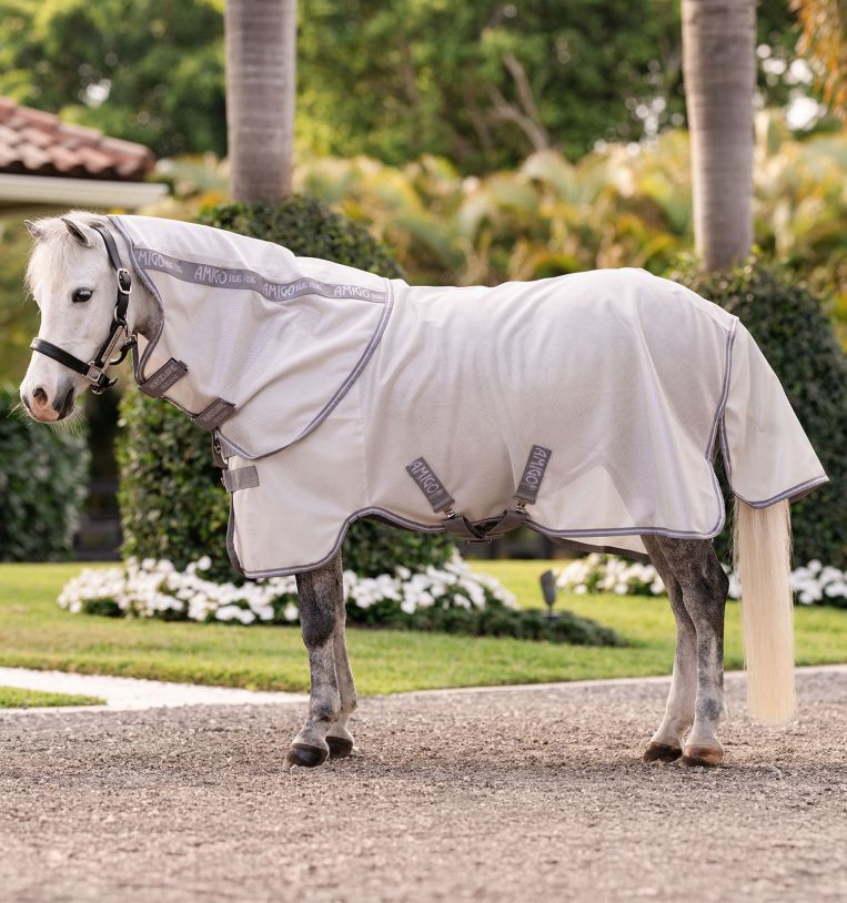 Amigo Bug Rug Plus Pony Silver/Titanium Grey & Silver