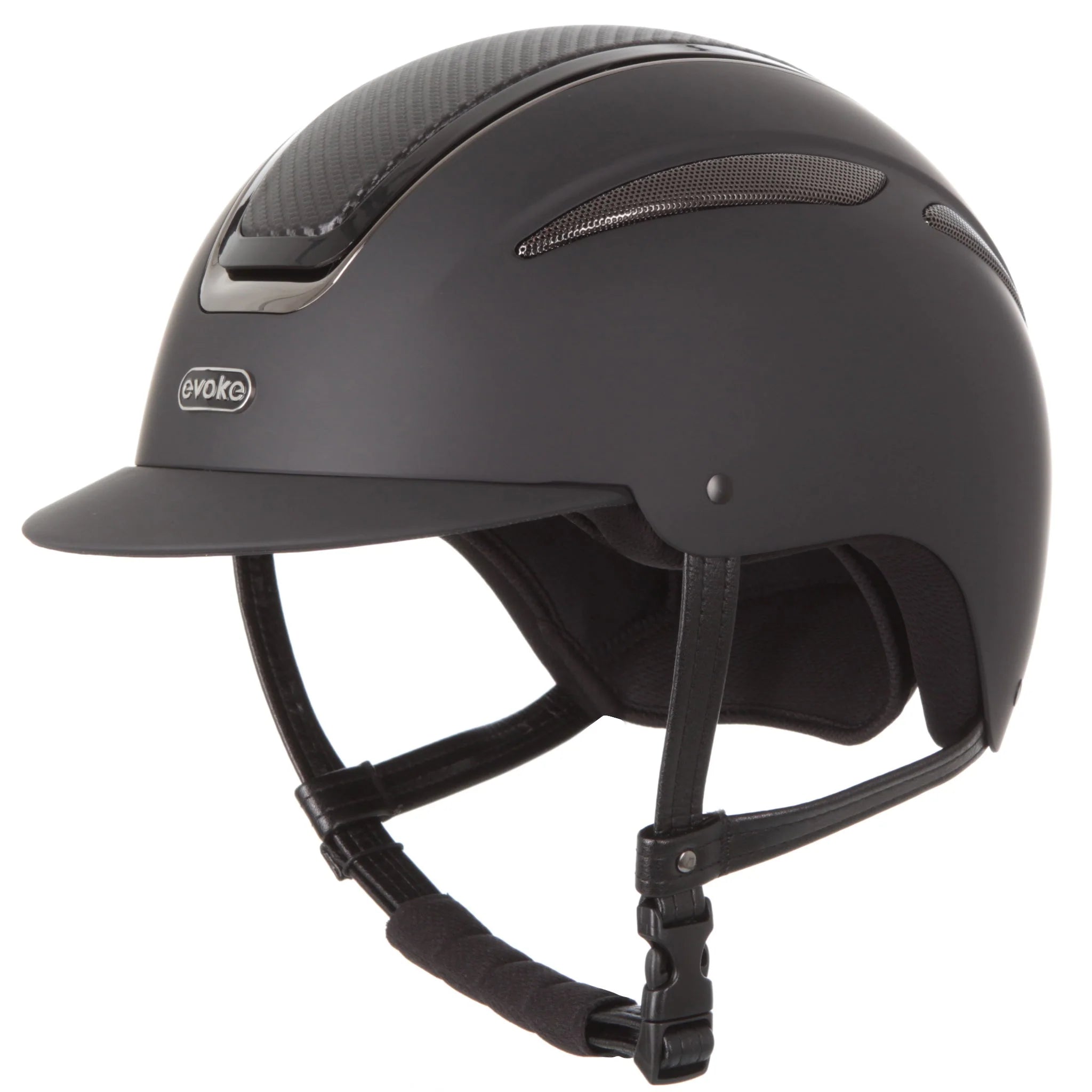 Evoke Callisto MIPS Classic Peak Riding Helmet - Black Carbon Gunmetal