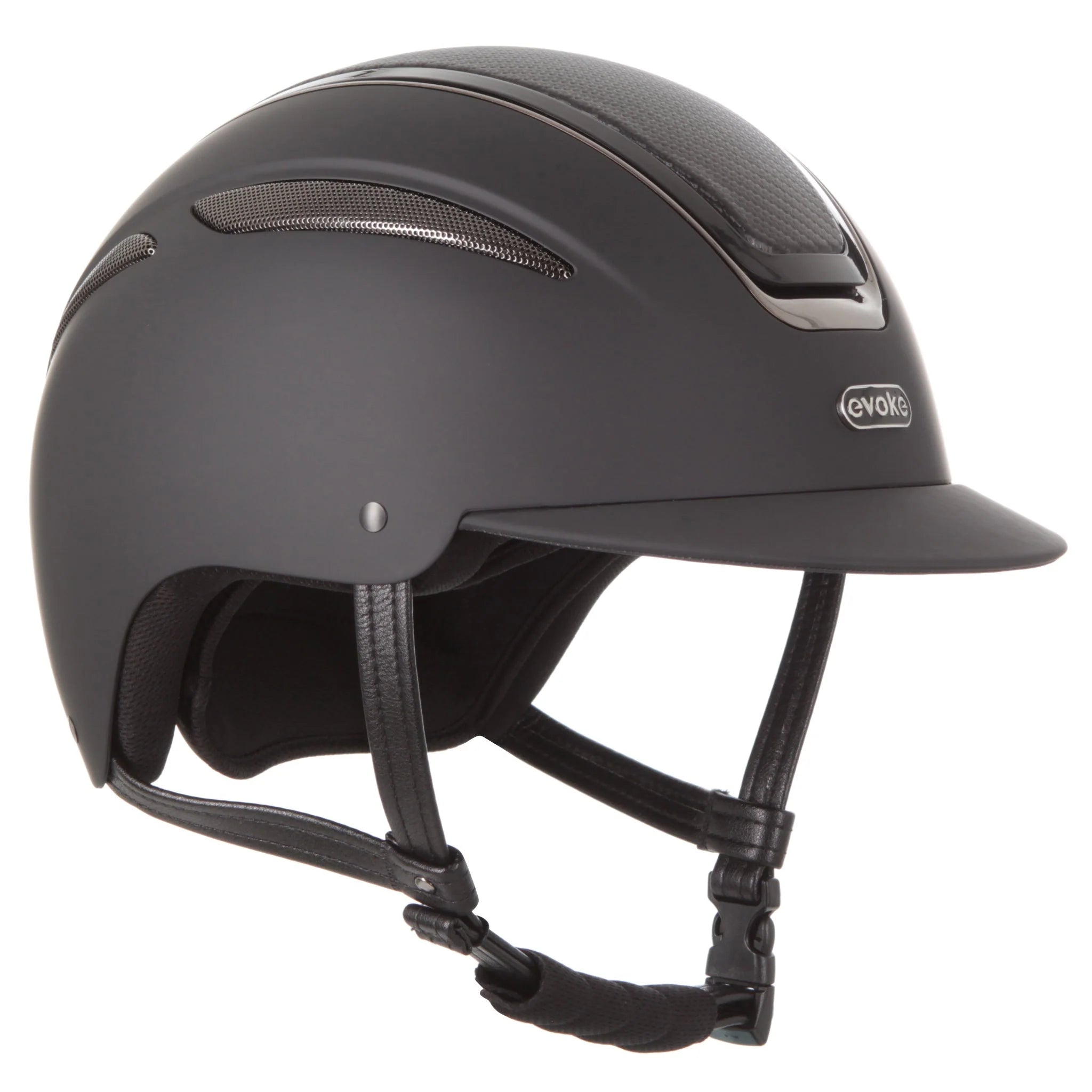 Evoke Callisto MIPS Classic Peak Riding Helmet - Black Carbon Gunmetal