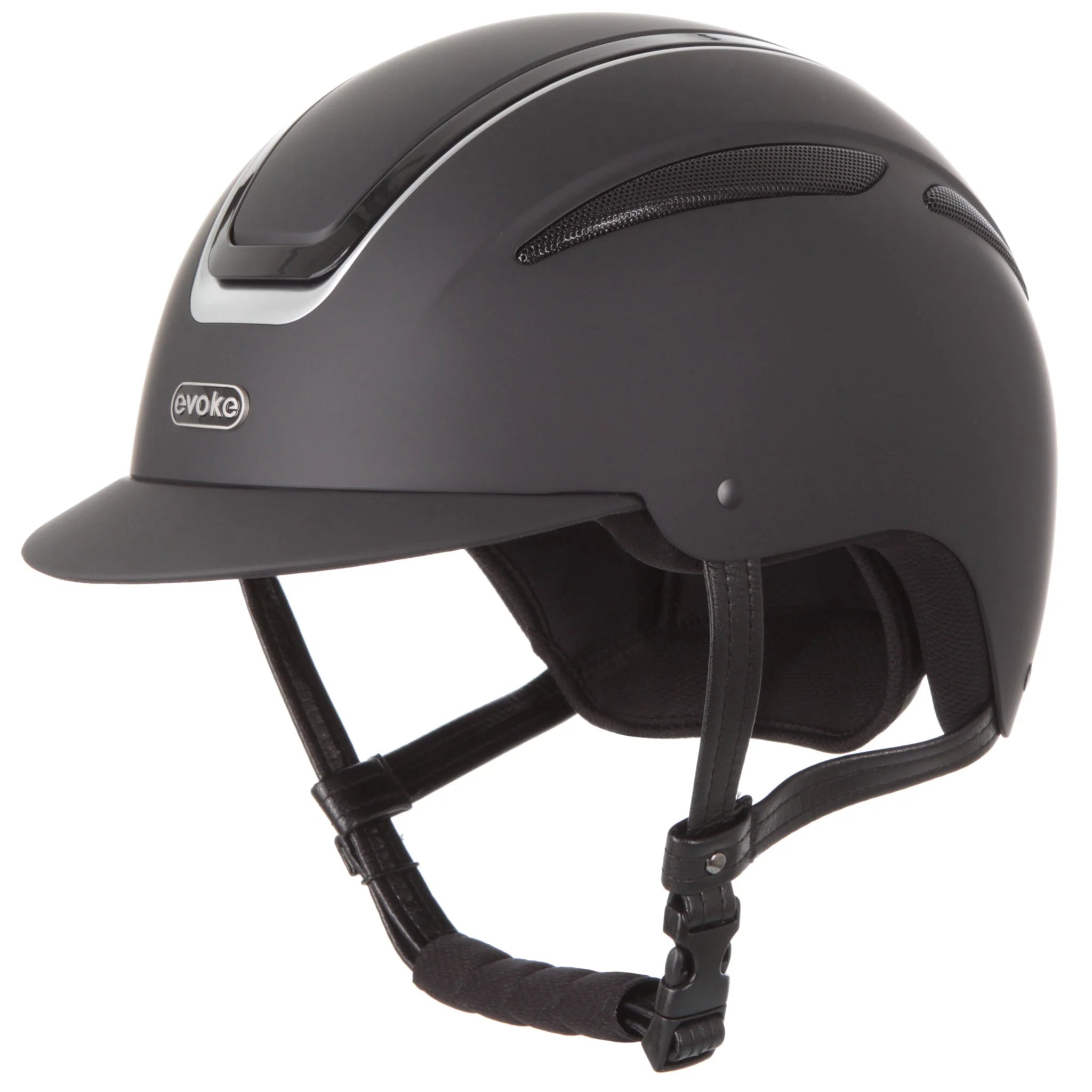 Evoke Callisto MIPS Classic Peak Riding Helmet - Black