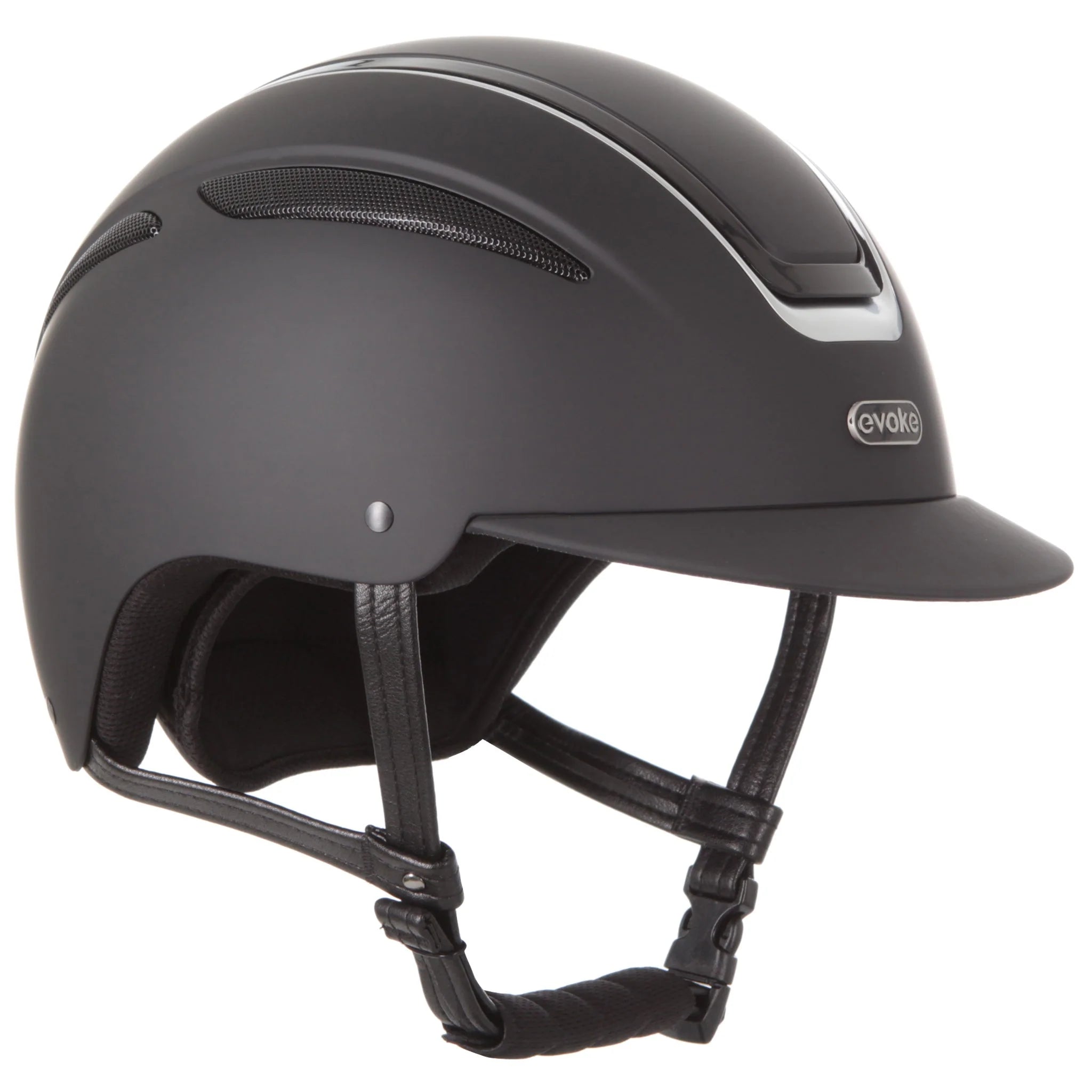 Evoke Callisto MIPS Classic Peak Riding Helmet - Black