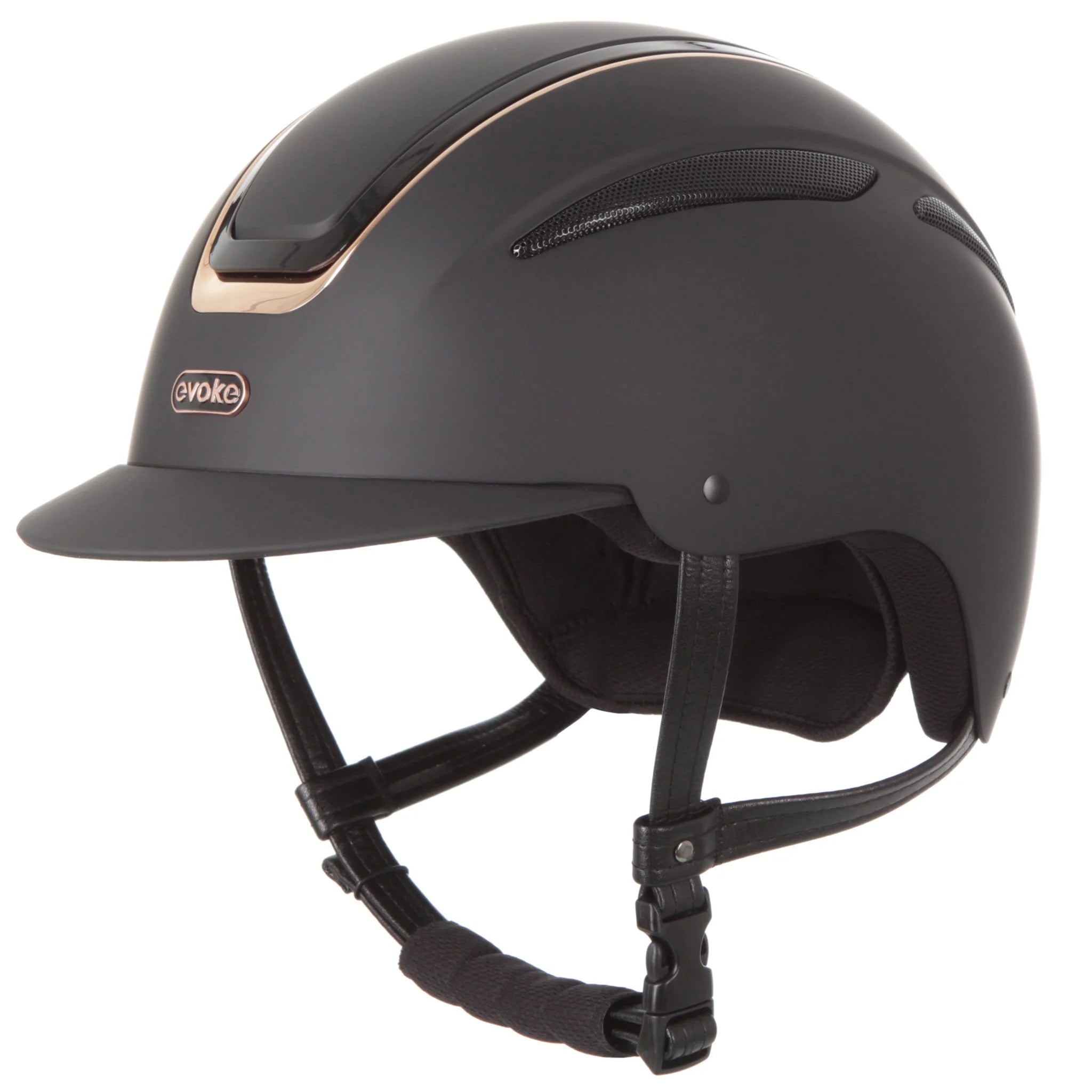 Evoke Callisto MIPS Classic Peak Riding Helmet - Black