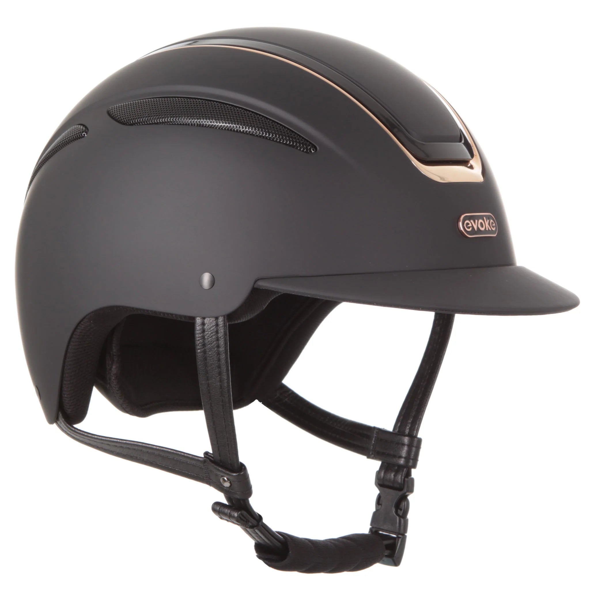 Evoke Callisto MIPS Classic Peak Riding Helmet - Black